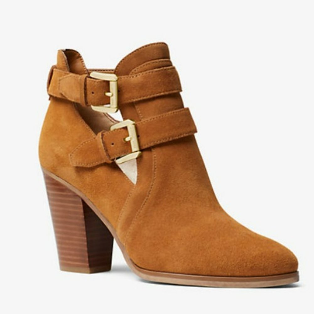 Michael Kors Walden Suede Booties sz 10 NEW in Box